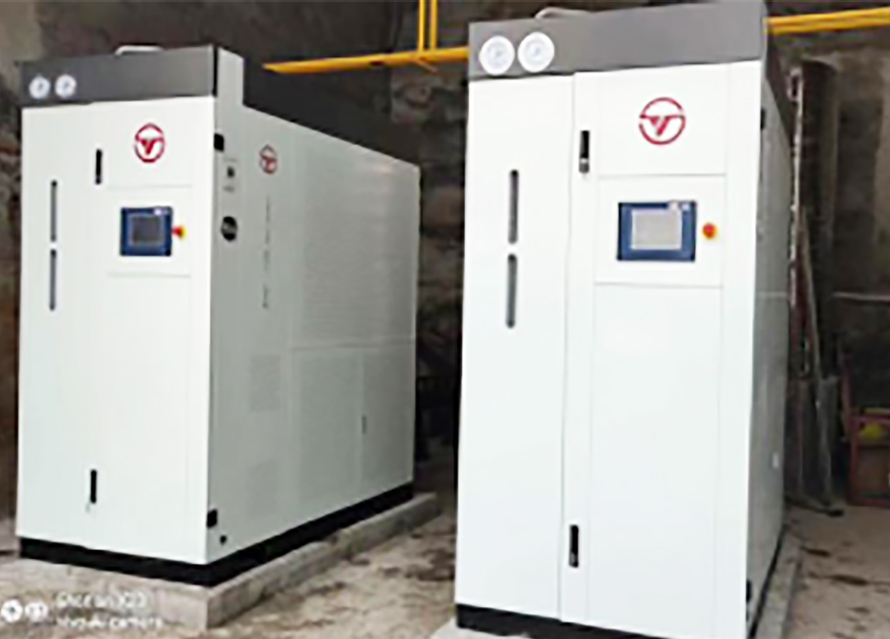 长沙某新材料有限公司2台0.5T全预混蒸汽机应用案例